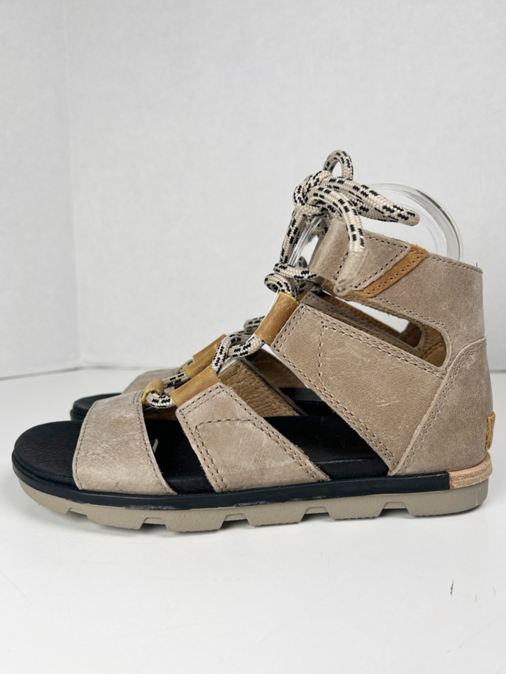 SOREL Women’s Size 7 Sahara Leather Torpeda II Lace-Up Gladiator Sandals - Picture 4 of 12